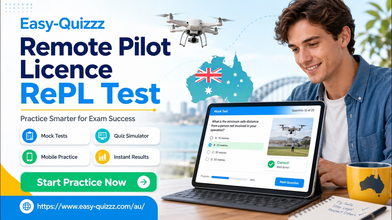 CASA RePL Exam Guide: 60 MCQ Breakdown & 3 Demo Questions to Pass Your Drone Licence
