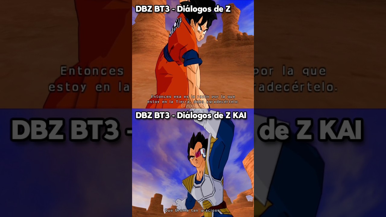 DBZ BT3 vs DBZKAI BT3 | Di&aacute;logos - Montaje | Parte 1