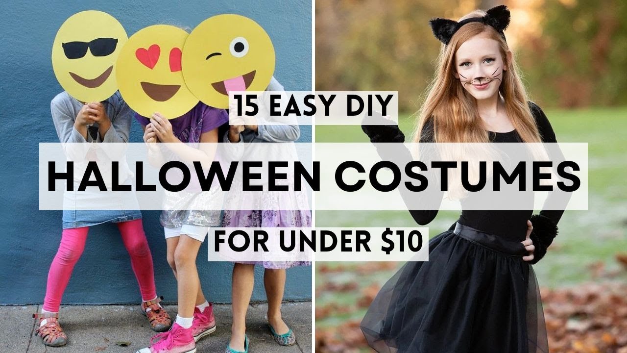 15 Easy DIY Halloween Costumes Under $10 | Cheap & Creative Ideas #halloweencostumesideas