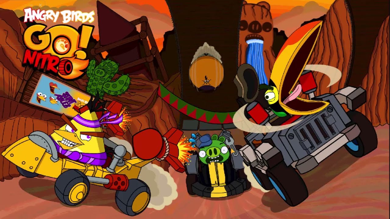 Angry Birds Go! Nitro playing Autumn update, multiplayer, team multiplayer and tournament, enjoy pls