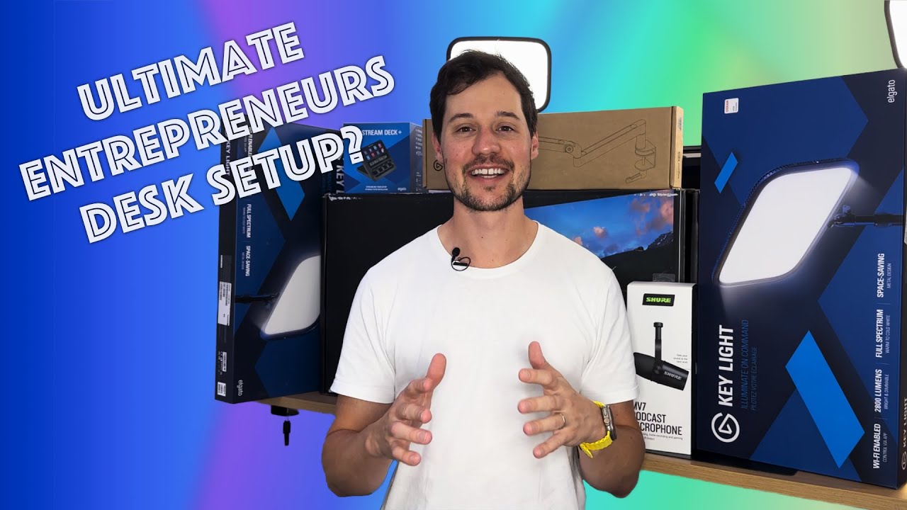 ULTIMATE tech-entrepreneur's desk setup upgrade!!