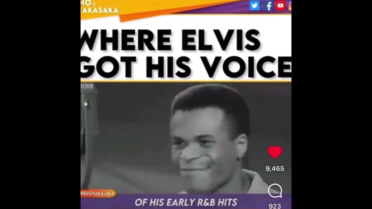 Elvis copied Roy Hamilton and nobody noticed
