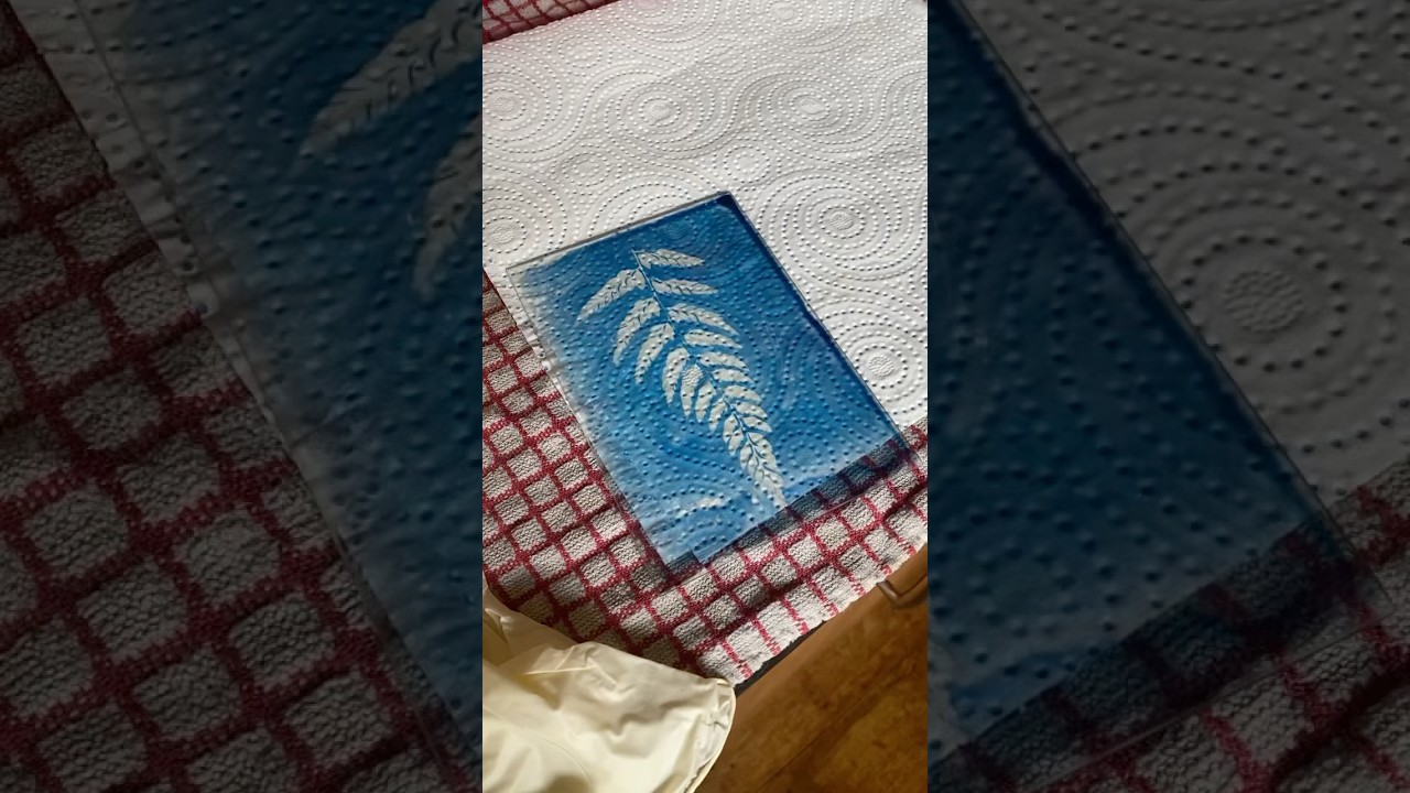 Cyanotype on glass short video longer version for Patreon