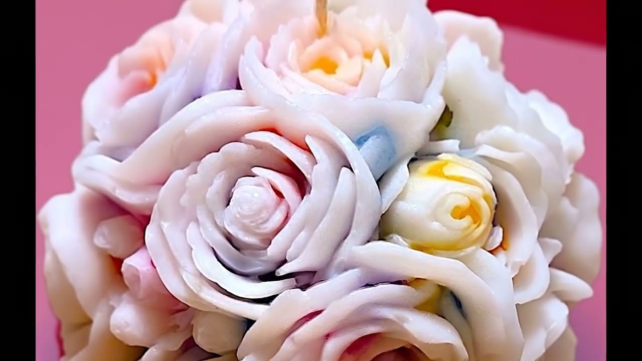 Spectral Art Blooming Roses Sphere Candle 🌹|  Multi Colored Aromatherapy Gift for Valentine’s & Gale