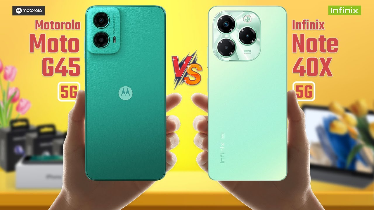 Motorola Moto G45 Vs Infinix Note 40X 5G | Full Comparison 🔥 Which One Is Best?