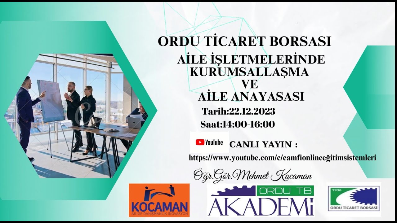 AİLE İŞLETMELERİNDE KURUMSALLAŞMA VE AİLE ANAYASASI