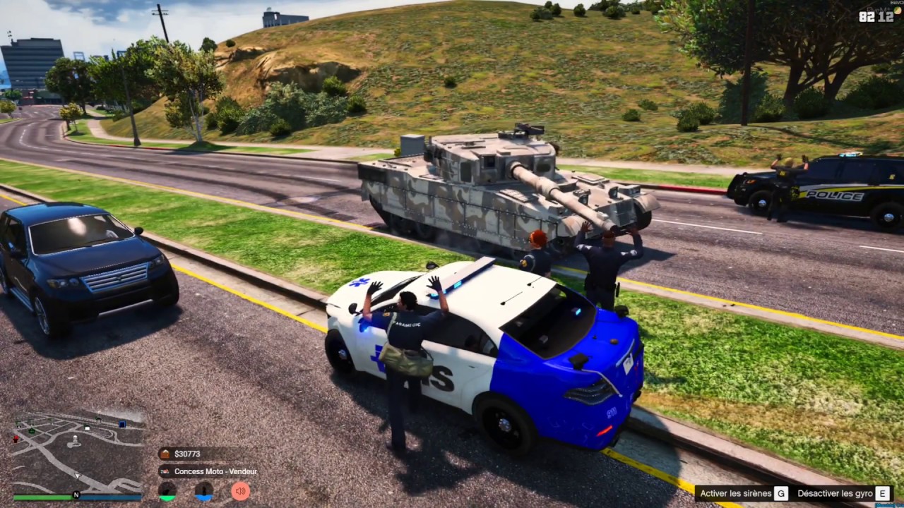 JLToma Attaque LSPD Avec Le TANK De Yanis Abdouben ( Farees Mort Rp ??? ) best of gta rp - Flashland