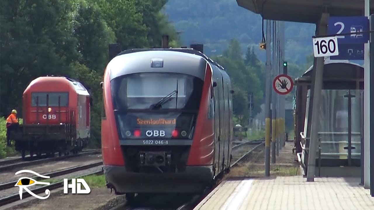 Bf Gleisdorf ÖBB/StLB Rangier- und Reisealltag Juni 2016 mit 2016, 5022, 5047, 5062 ua.