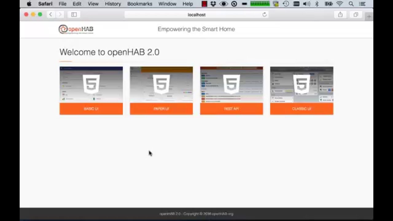 Introduction to the Paper UI of openHAB 2