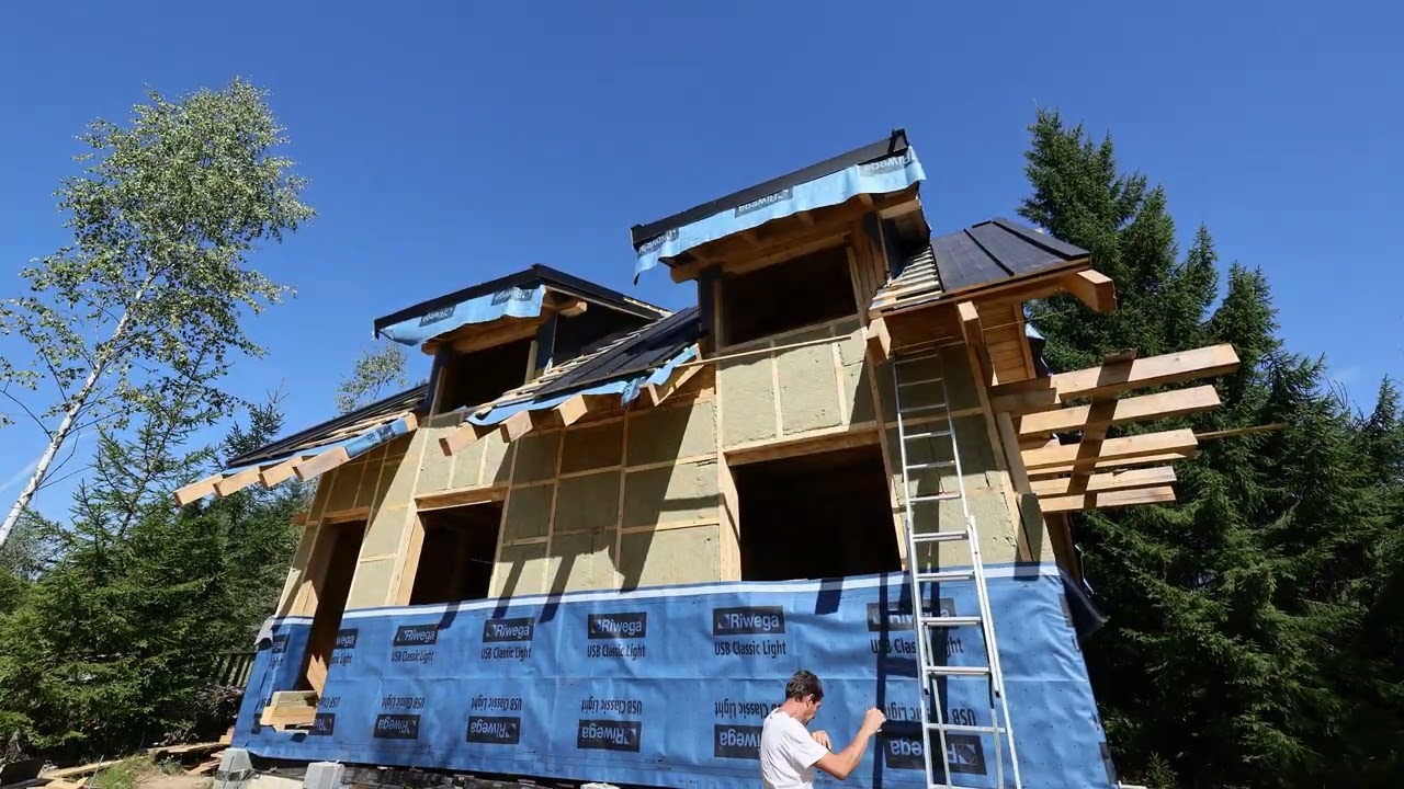 Ep-20-Montat osb-vata-membrana-lambriu pe fatada-Mounting osb panel, basaltic rockwool, membrane...