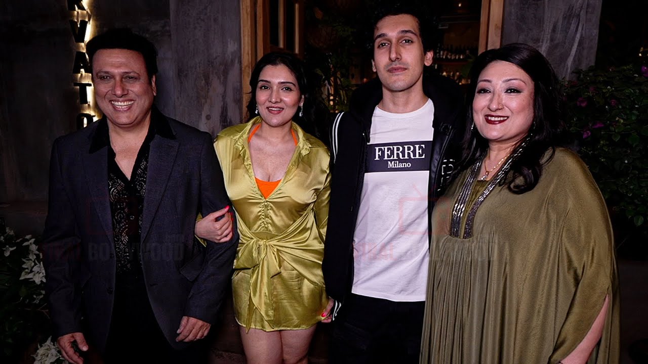 Govinda, Sunita, Tina Ahuja and Yashvardhan Ahuja | Family Cute Moment | Son Birthday Celebration