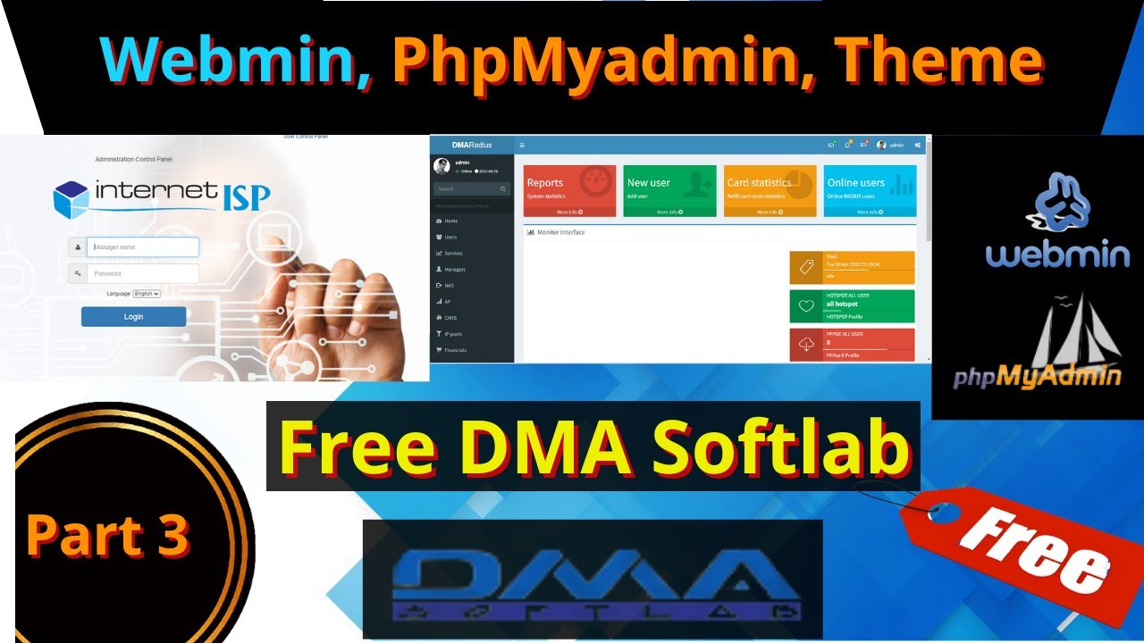 DMA Softlab Theme | Webmin PHP in CentOS | Free DMA Softlab Radius Server Theme | iTinfo