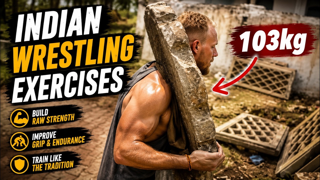 Kushti Workout - Jori (Mugdar), Gar Nal (Stone Ring), Gada (Mace), Stone Barbell