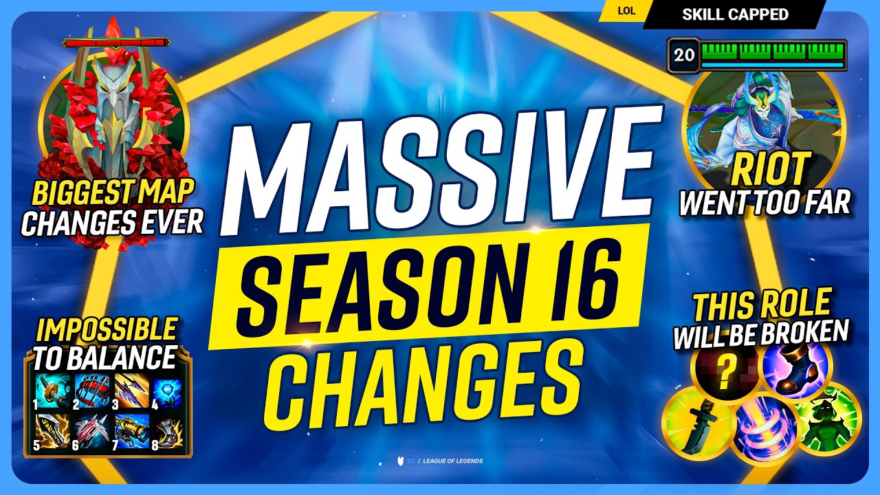 EVERY NEW CHANGE to League of Legends in SEASON 16