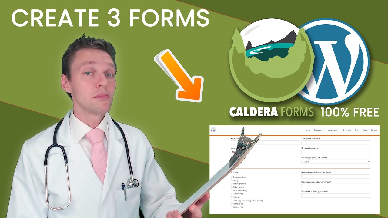 Caldera Forms Tutorial 2021 | Learn with the WPress Doctor 👨‍🏫