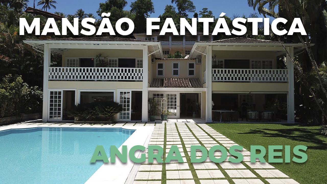 Maravilhosa mansão com deck privativo e 7 suíte(s) em Condomínio Praiano em Angra dos Reis