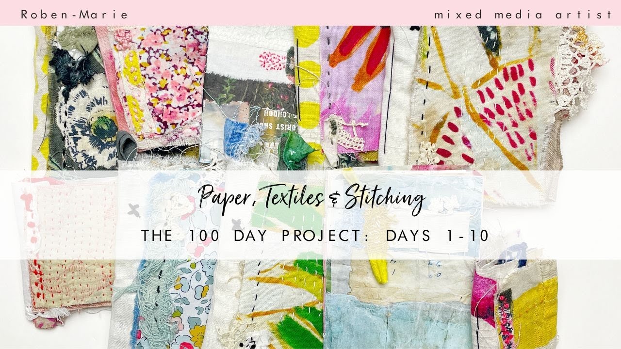 Art Journal Flip Through of Handmade Fabric Journals
