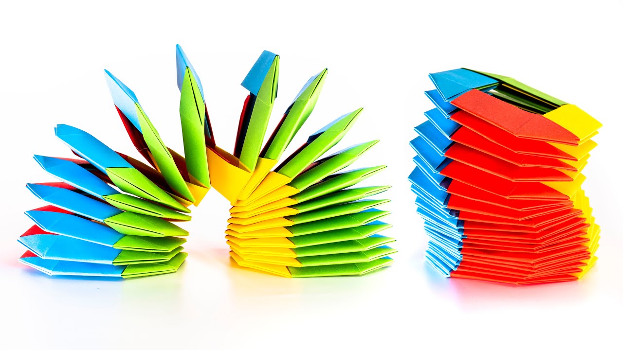 How to make Paper Slinky Spring - Antistress toy