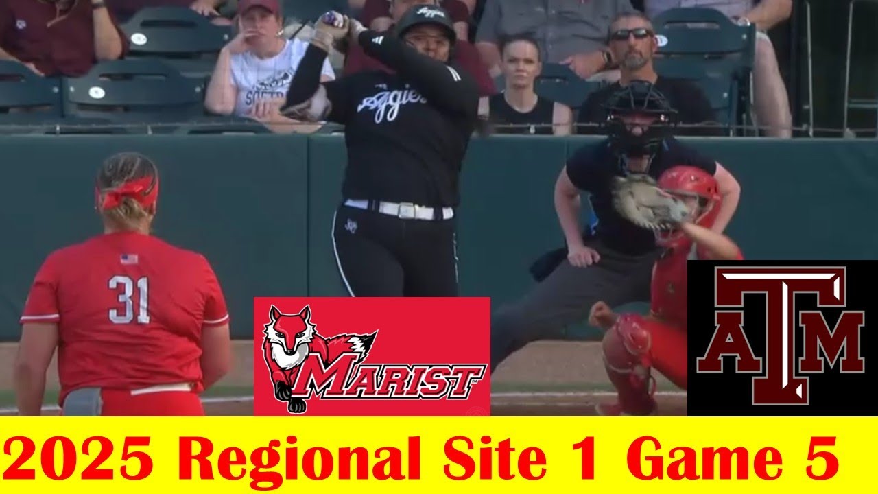 Marist vs #1 Texas A&M Softball Game Highlights, 2025 NCAA Regional Site 1 Game 5