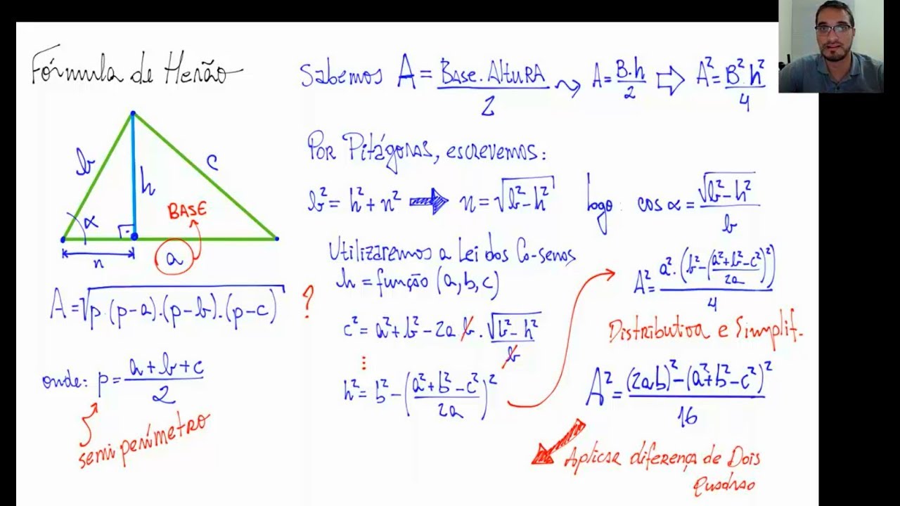 F&oacute;rmula de Her&atilde;o - Demonstra&ccedil;&atilde;o - Matem&aacute;tica