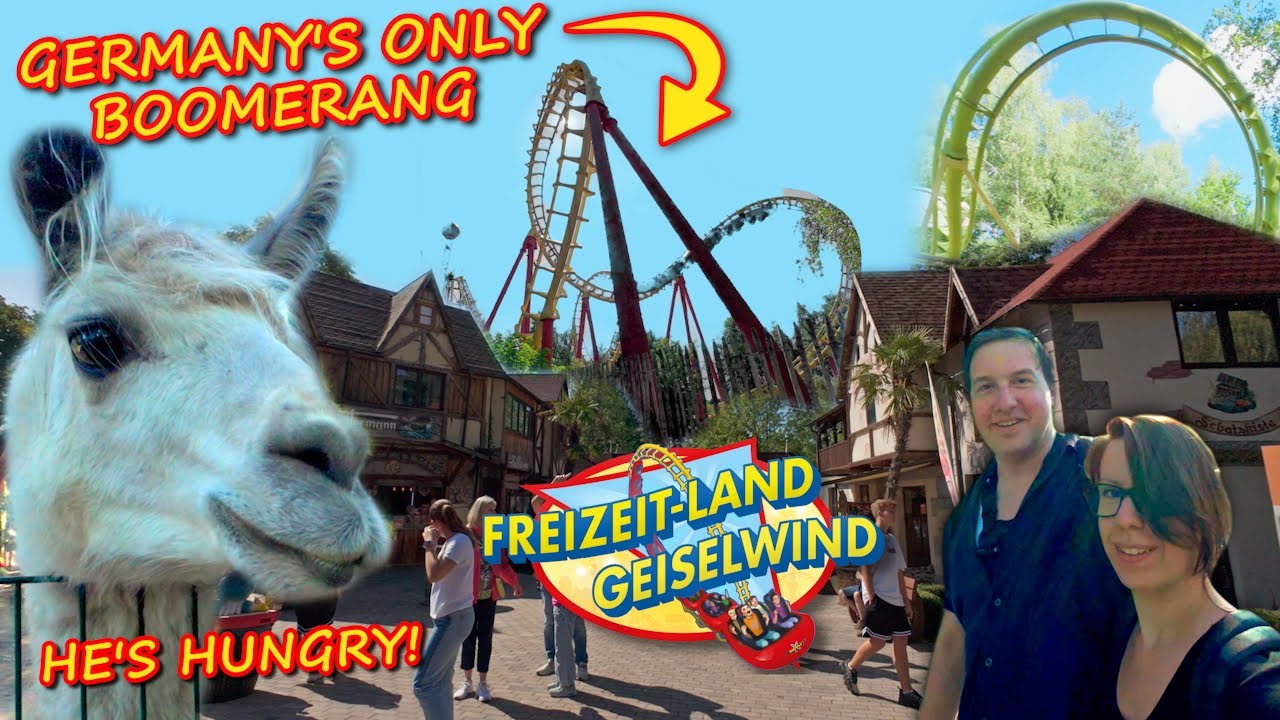 Freizeit-Land Geiselwind is CRAZY FUN! 7 Rollercoasters and one LAMA!! Vlog and Review | August 2023