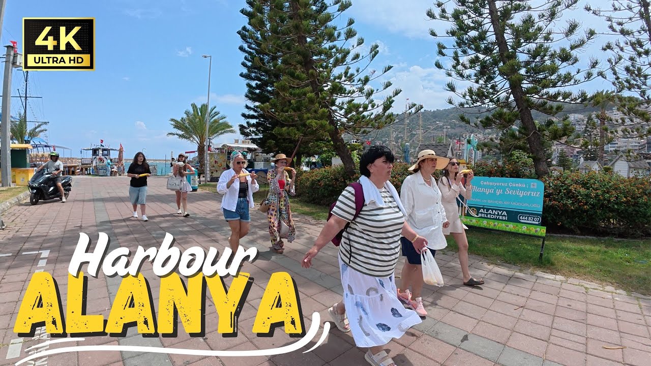 Alanya Harbour Walking Tour | May 29, 2025 [4K HD/60 fps]