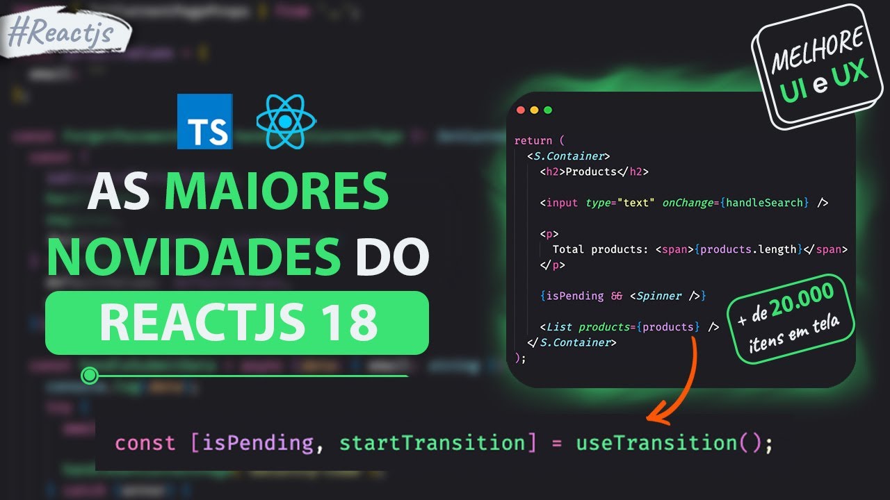 AS MAIORES NOVIDADES DO REACT 18 | Novos Hooks!