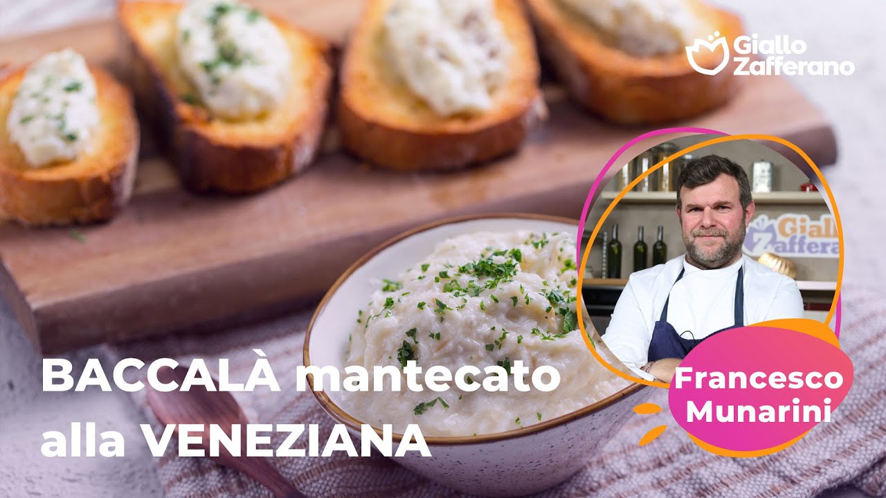 BACCALÀ MANTECATO alla VENEZIANA dello CHEF FRANCESCO MUNARINI😍🐟🥖