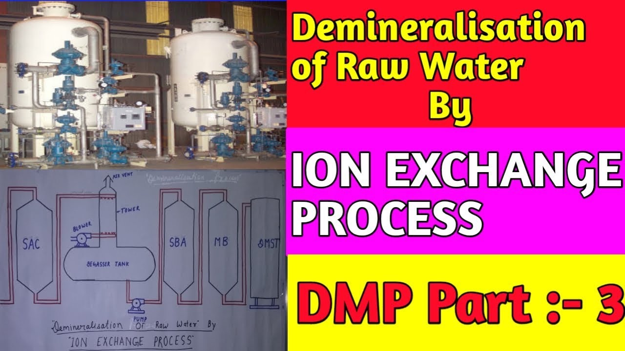 DMP || Demineralisation of Raw Water By ION EXCHANGE PROCESS || in Hindi