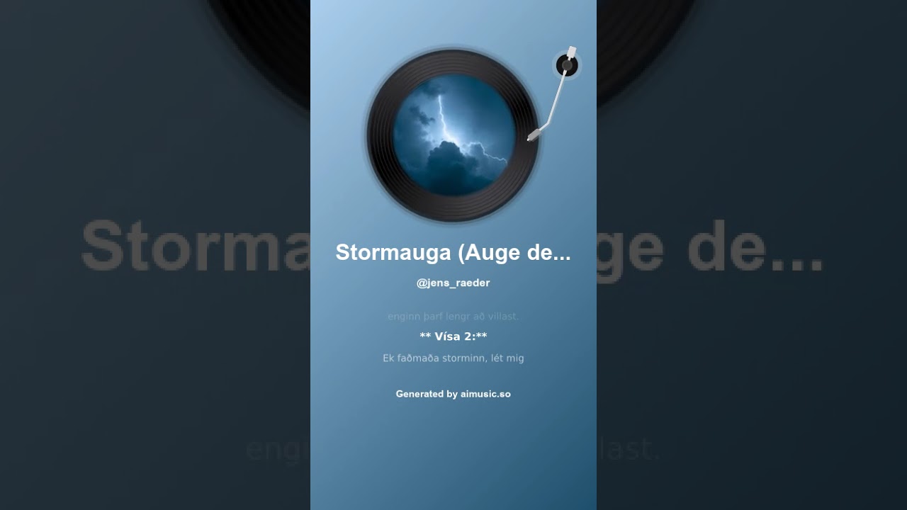 Stormauga Auge des Sturms