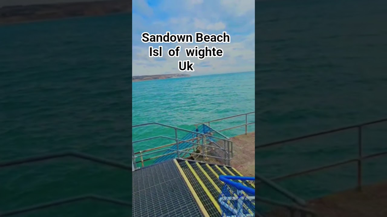 Sandown Beach in isle of wight