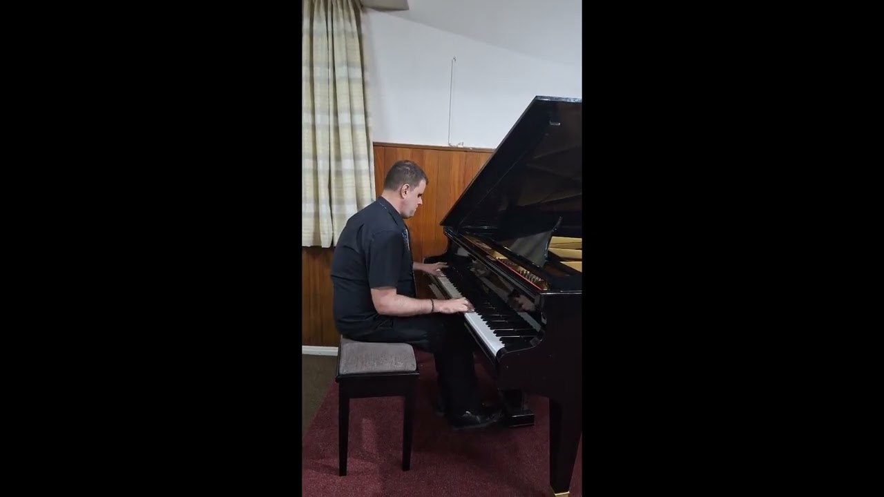 Interpretação no piano da música 