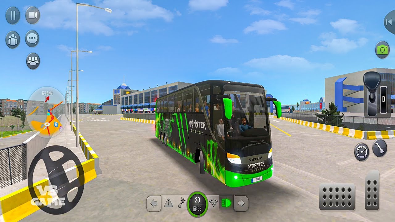 New Monster Skin For Setra Bus - Bus Simulator Ultimate - Gameplay