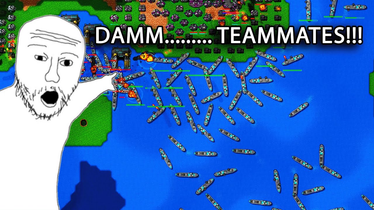 When Your Teammate is a PRO | Rusted Warfare Multiplayer