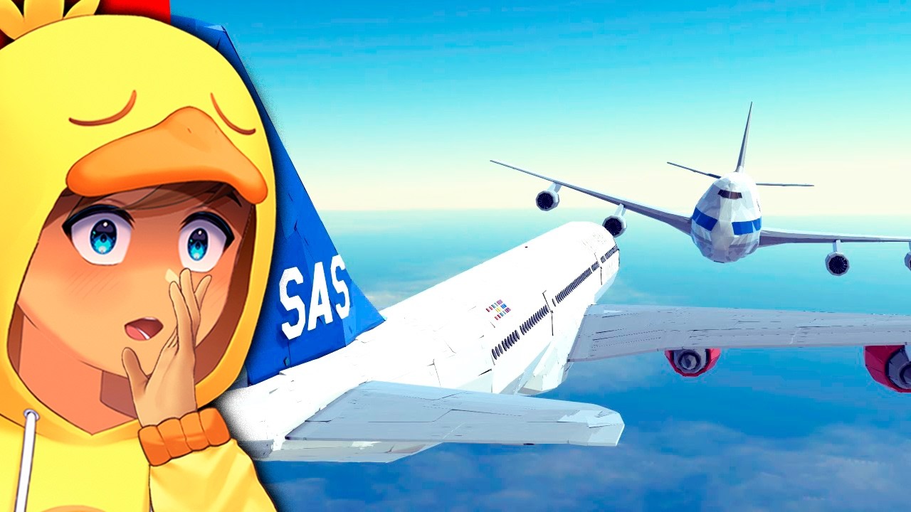 AVI&Otilde;ES COLIDINDO NO AR! ( Saito Reage BESIEGE )