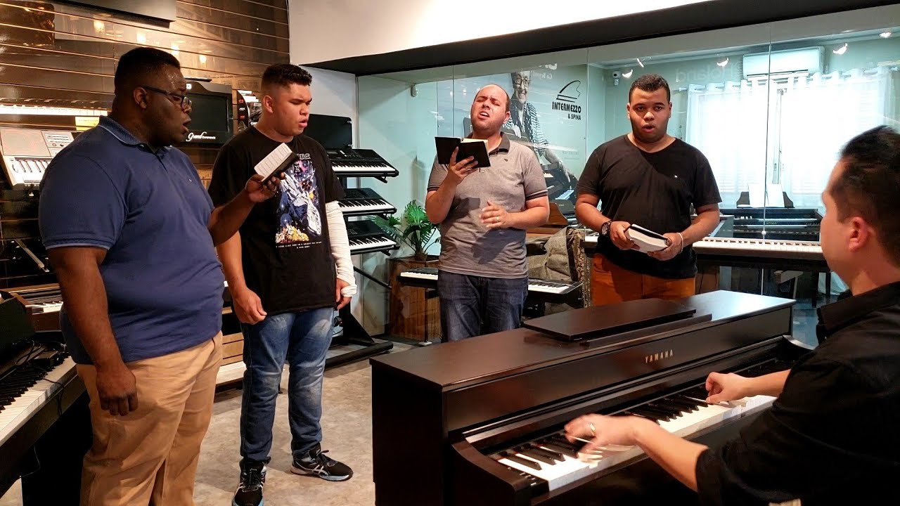 Hino - 472 &ldquo;Glorificarei, glorificare&rdquo; | Piano Digital Yamaha CLP-735 e Quarteto Vocal