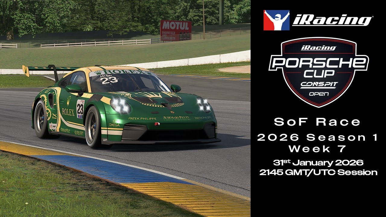 iRacing Porsche Cup by CONSPIT | 2026 | Season 1 | Week 7 | SoF Race | Monza