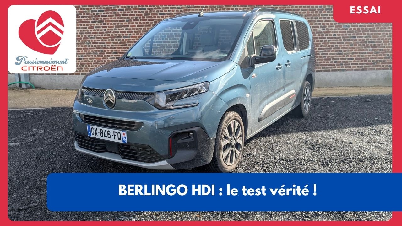 ESSAI Citroën Berlingo XL Diesel 130 (2026) : Le test vérité! (Conso, Vie à bord & Verdict) #citroen