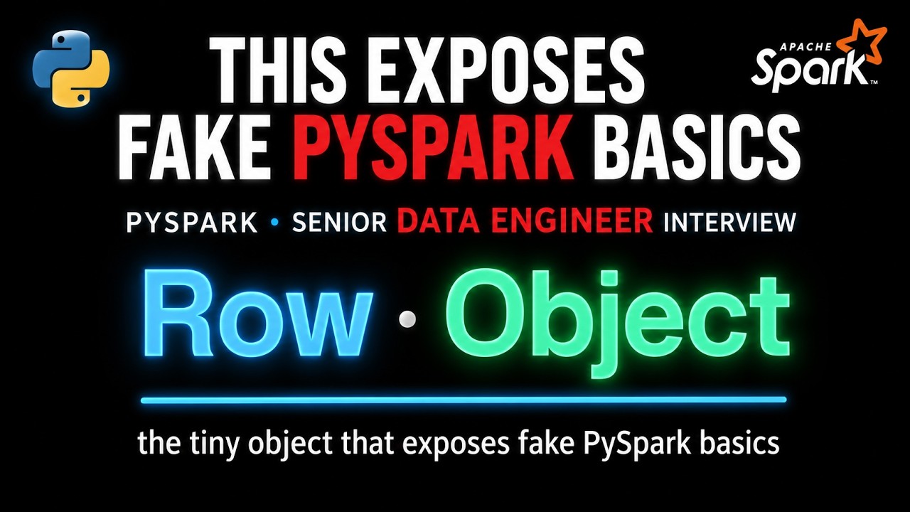 Row Object in PySpark | collect(), Driver Memory & DataFrames (DE Interview)
