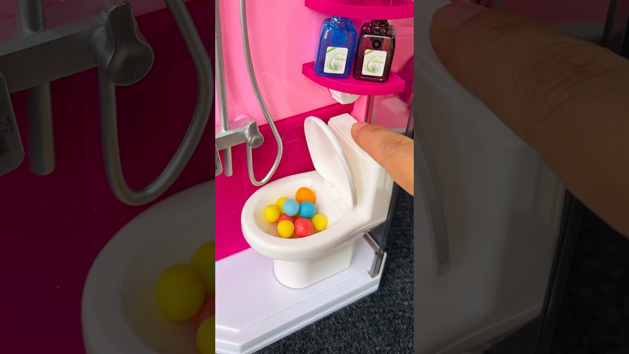 Satisfying with Unboxing Bathroom Set Toys Shower and Toilet Video | ASMR videos