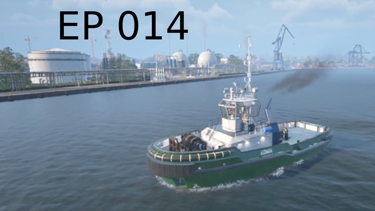 Seafarer The Ship Sim EP 014 Crescentport Logistics: (Parking spot), (Tug operations: Departure (3x)