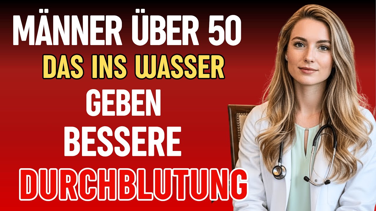 Urologin: STOPPEN Sie normales Wasser! Geben Sie DAS hinzu für maximale Durchblutung und mehr En...