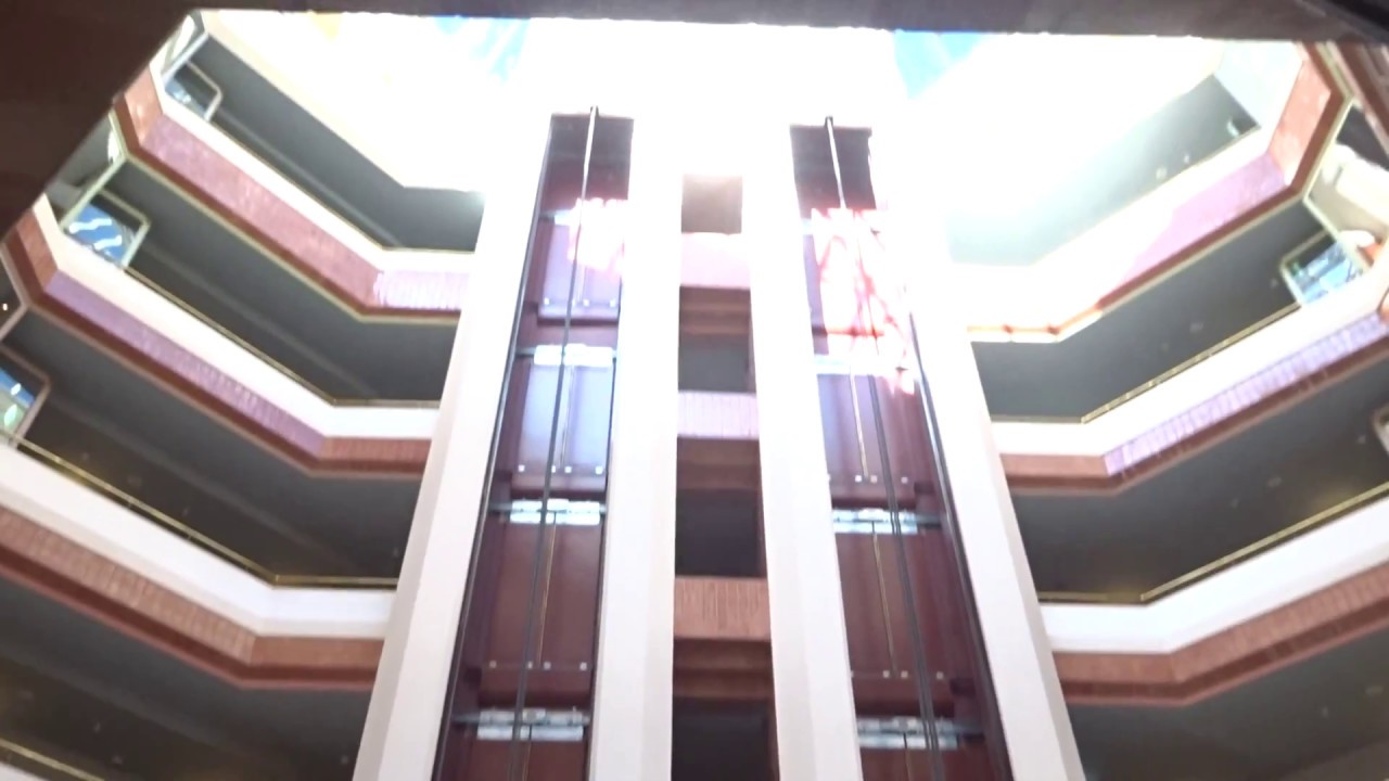 Retake: Amazing 1988 KONE M (upgr 2003?) Tr. Scenic Elevators@Hilton Hotel Helsinki Strand, Finland