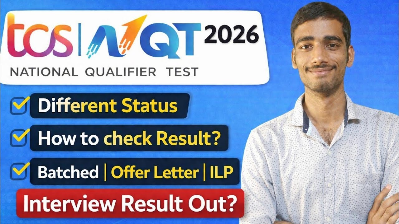 TCS NQT 2026 Result OUT? 🤔 How to Check + Status Meaning (Batched | OL | ILP)