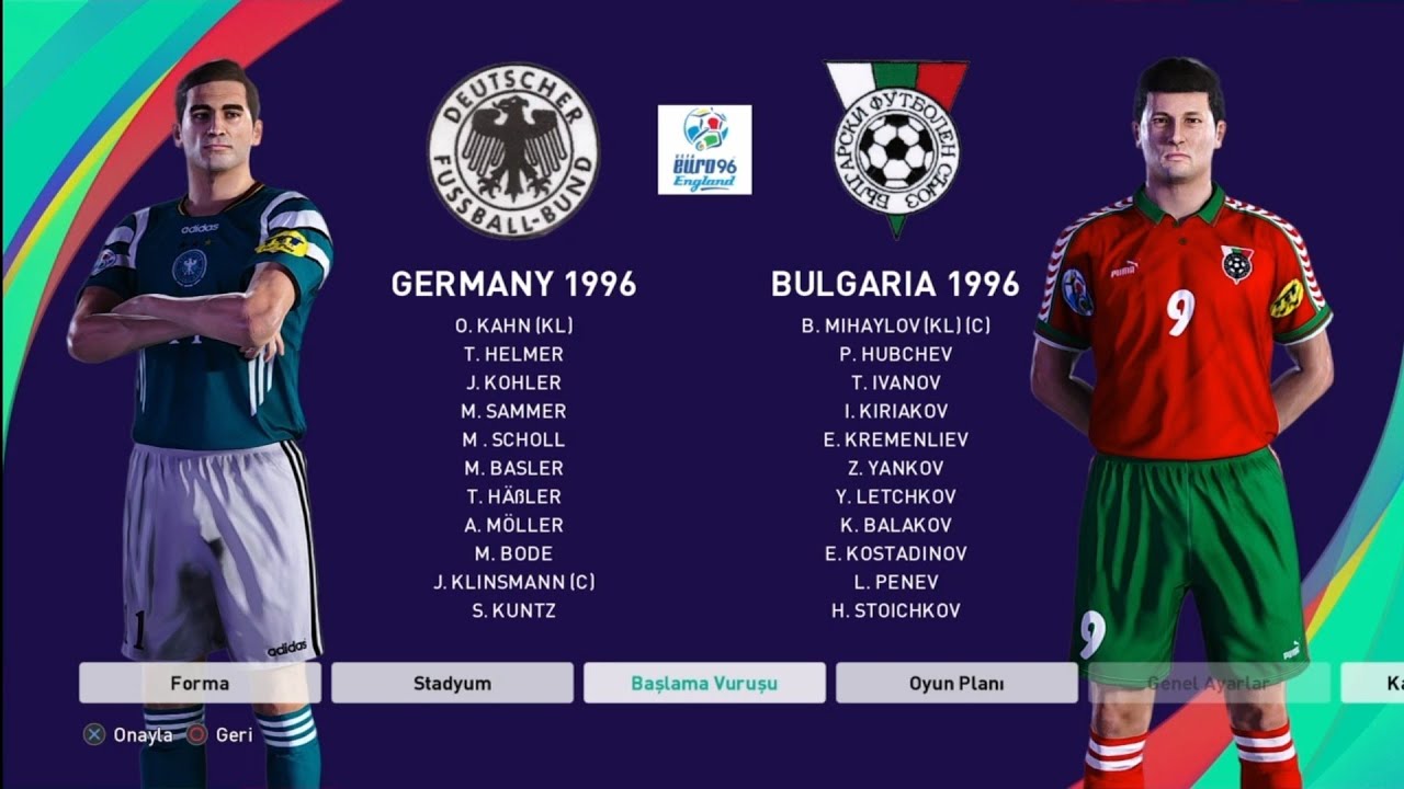 Euro 96 C Grubu 6.maç Germany Bulgaria 