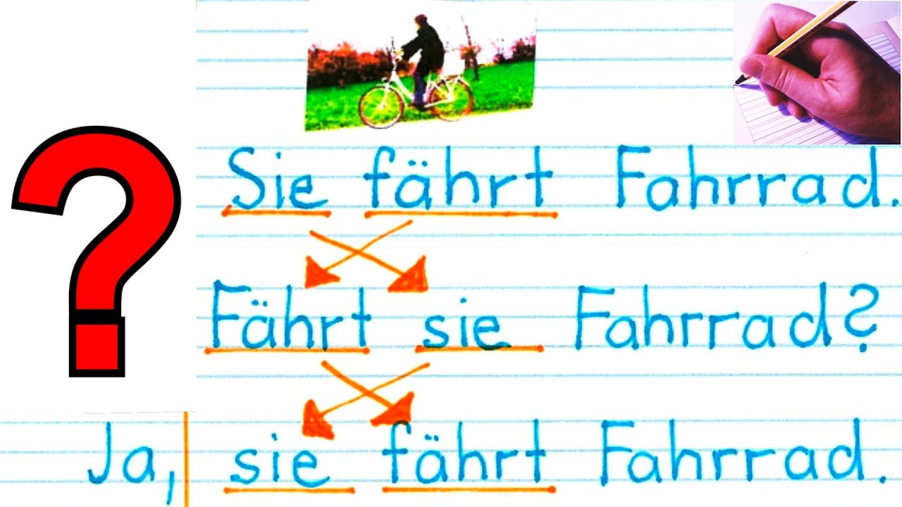Fragen mit und ohne Fragewörter - Satzbau - Inversion - Konversation