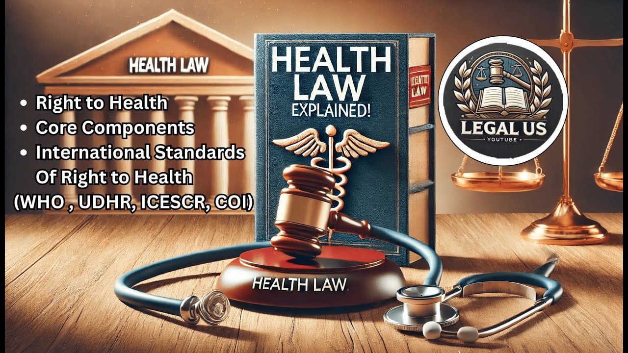 Right to Health under International Laws (Part-1) | Essentials | WHO | UDHR | Lecture 2 | Health Law