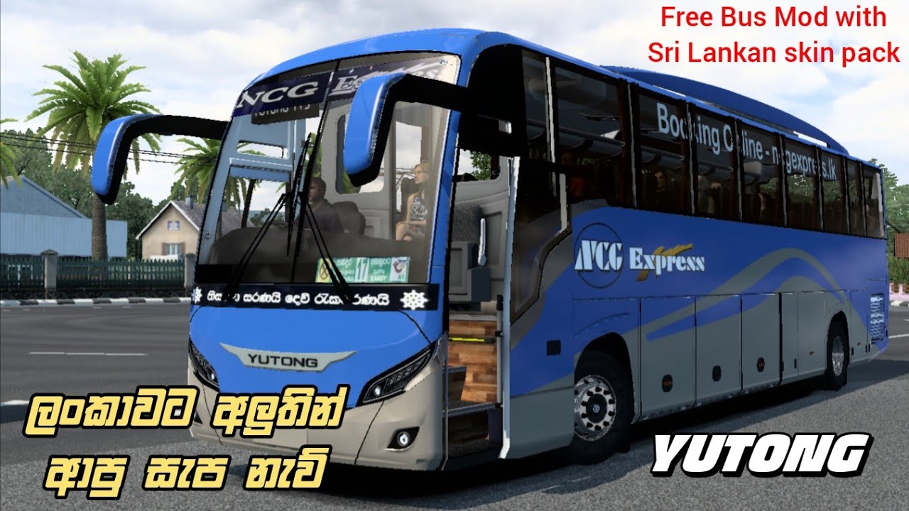 ETS2 v(1.36 ~ 1.50) | Yutong Sri Lanka Bus Mod with skins | Yutong RHD Bus Mod 