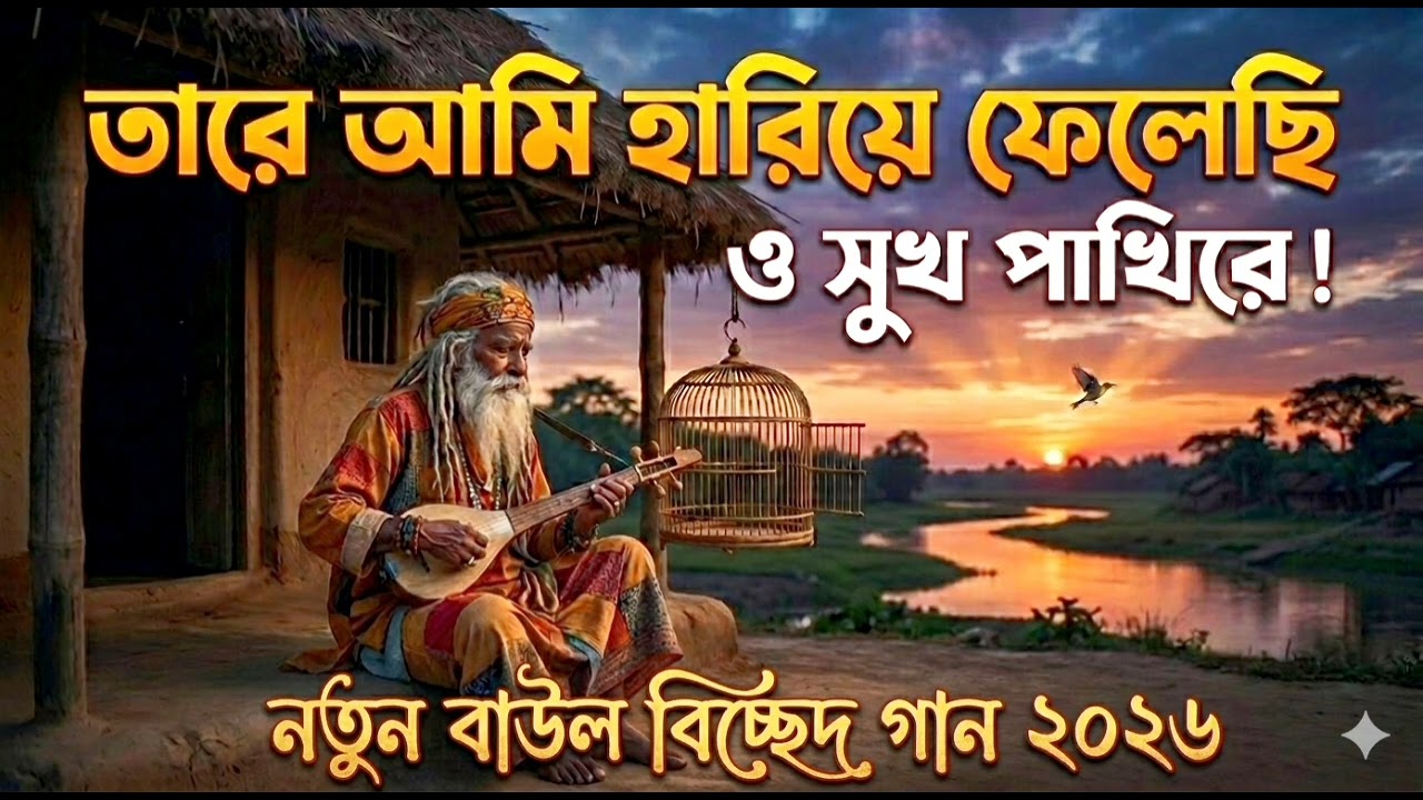 ও সুখ পাখি রে || নতুন বাউল গান ২০২৬ || O Sukh pakhi re || Salim kabir || New bangla song 2026