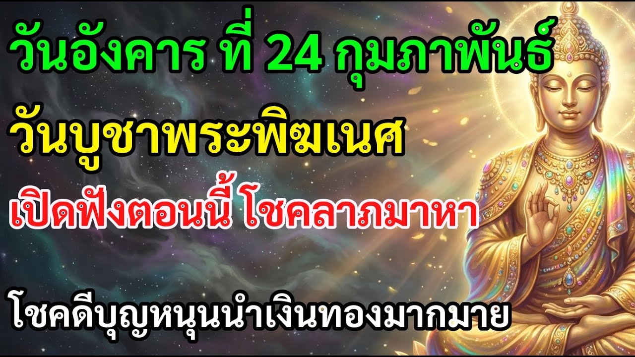 ⚓ วันอังคาร ที่ 24 กุมภาพันธ์ วันบูชาพระพิฆเนศ เปิดฟังตอนนี้ โชคลาภมาหา โชคลาภไหลเข้าตัว
